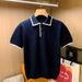 2025d British Elegant Men's Short Sleeve Turn-down Collar Noble Style Fashion Pineiphone Pattern Knitted Polo [High Elastic_viptrois.com
