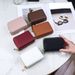Card Bag Card Cases Double Layer Zipper Accordion Card Holder Solid Color Short Wallet Fashionable And Simple Ladies Wallet Multi Function Coin Purse_viptrois.com