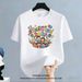 Unisex T-shirt (100% Cotton) Off-White ("Thai New Year 2026 Family Celebration" Print & Playful Accent) – Casual Style For Friend Gathering_viptrois.com