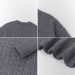 Men's Japanese-Inspired Cable Knit Sweater – Crew Neck Pullover For Casual & Layered Outfits_viptrois.com