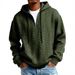Cross-Border European And American New Heavyweight Trend Jacquard Long Sleeve Hooded Sweatshirt Solid Color Loose Fit_viptrois.com