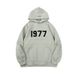 Men's Clothing Fashion Brand Double Line 22SS 1977 Digital Flocking Sweater Loose Casual Hoodie_viptrois.com