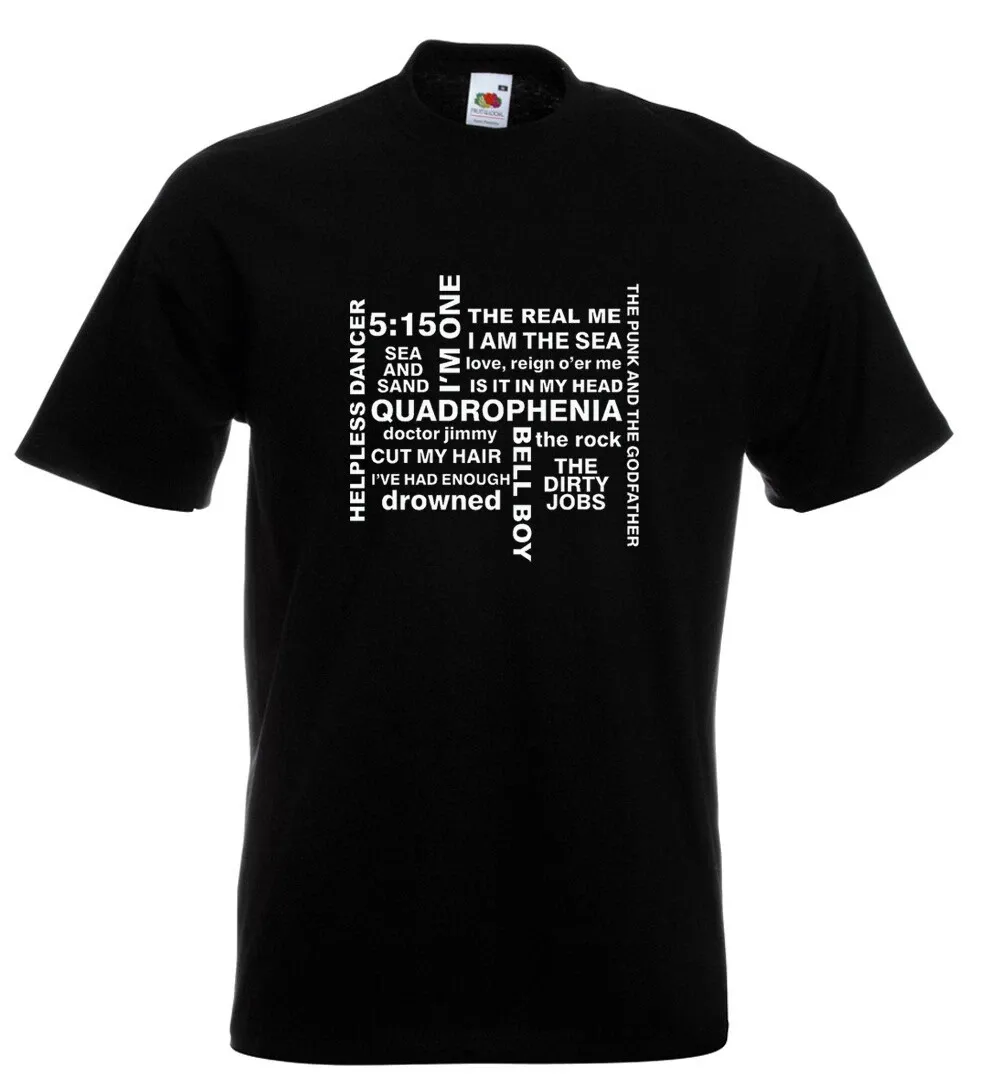 The Who Quadrophenia Song Titles T Shirt Mens Womens Tees Top 12 Colours S - 5XL_viptrois.com
