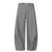Men's Clothing Machete Pants Pleated Design Loose Wide Leg Casual Trousers Solid Color Loose Banana Pants_viptrois.com