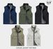 Men's Lightweight Windproof Vest Jacket - Breathable Workwear Sleeveless Zip-Up With Utility Pockets (Black/Khaki/Navy/Cream/Olive Green)_viptrois.com