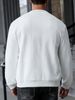 Men's Clothing Zip-Up Hoodie Sweatshirt - Soft Textured Fleece Pullover, Oversized Casual Loungewear, V-Neck Lightweight Jacket For Fall_viptrois.com