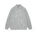 2026 Spring Round Neck Embroidered Cardigan Sweater T-shirt, Men's And Women's Sizes, Couple's Long Sleeved Solid Color Sweater_viptrois.com