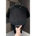 Men's Short Sleeve T-Shirt - Breathable & Comfortable Summer Casual Tee For Relaxed Fit - Solid Color Round Neck Top (Black, White)_viptrois.com