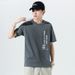 Men's Summer Short Sleeved T-shirt Loose Short Sleeved Printed Top_viptrois.com
