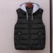 Men's Colorblock Quilted Vest - Winter Warm Sleeveless Jacket With Printed Design, Lightweight Polyester, Slim Fit, Multiple Colors Sizes (L-5XL)_viptrois.com