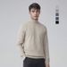 Men's Slim Fit High Neck Sweater - Warm Winter Knit Pullover With Breathable Stretch Fabric, Classic Ribbed Hem_viptrois.com