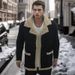 Loom 2022 Independent Station Autumn Winter Bestseller Shearling One-Piece Thickened Coat Leather Velvet Men's_viptrois.com