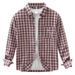 Checkered Long Sleeved Shirt For Men, Fashionable And Versatile, Artistic And Casual Loose Top_viptrois.com