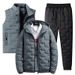 "Men's Winter 3-Piece Set – Thickened Hooded Jacket With Matching Pants (Windproof, Multi-Color, Sizes M-5XL)"_viptrois.com