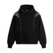 Heavy Beaded Design Hooded Sweatshirt Trendy Men's Fashion Personality Three-Dimensional Deconstructed Sports Loose_viptrois.com