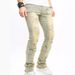 Men's Clothing High Quality Men's Ripped Jeans New Jeans Patch Ripped Slightly Elastic Real Business Denim Casual Pants_viptrois.com
