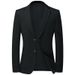 Men's Clothing Autumn and winter new jacquard elastic non iron suits for men's youth suits slim trend casual single suit jacket_viptrois.com