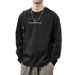 Cotton Versatile Long Sleeve T-Shirt Men's American Hoodie Spring And Autumn New Loose Bottom Shirt_viptrois.com