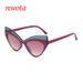 New Cat's Eye Color Matching Sunglasses Party Performance Trendy Full Frame Sunglasses_viptrois.com