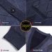 Romon Fleece-Lined Thick Knitted Cardigan V-Neck Men's Autumn Winter Business Casual Soft Skin-Friendly Sweater Jacket_viptrois.com