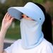 Women's Wide Brim UV Sun Hat - Cooling Fabric With Detachable Neck Cover For Cycling & Travel_viptrois.com
