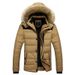 "Men's Winter Fleece-Lined Hooded Jacket – Thickened Cotton-Filled Coat For Casual & Light Business Wear"_viptrois.com