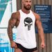 Men's Clothing Muscle Sports Fitness Vest Punisher Multicolor Cotton One Piece Dropshipping_viptrois.com