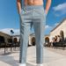 Men's Clothing Solid Color Slim Fit Casual Pants - Classic Solid Color Chino Trousers For Business & Leisure | Multiple Colors & Sizes (S-XXXL)_viptrois.com
