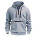 Men's Clothing Fleece-Lined Zip-Up Hoodie – Warm Winter Pullover With Cozy Inner Brushed Fabric, Relaxed Fit For Casual & Streetwear_viptrois.com