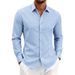 Men's Clothing Men's Silk Cotton Stretch Shirt Style Cool Wrinkle Free Long Sleeved Business Commuting Top For Formal & Casual_viptrois.com
