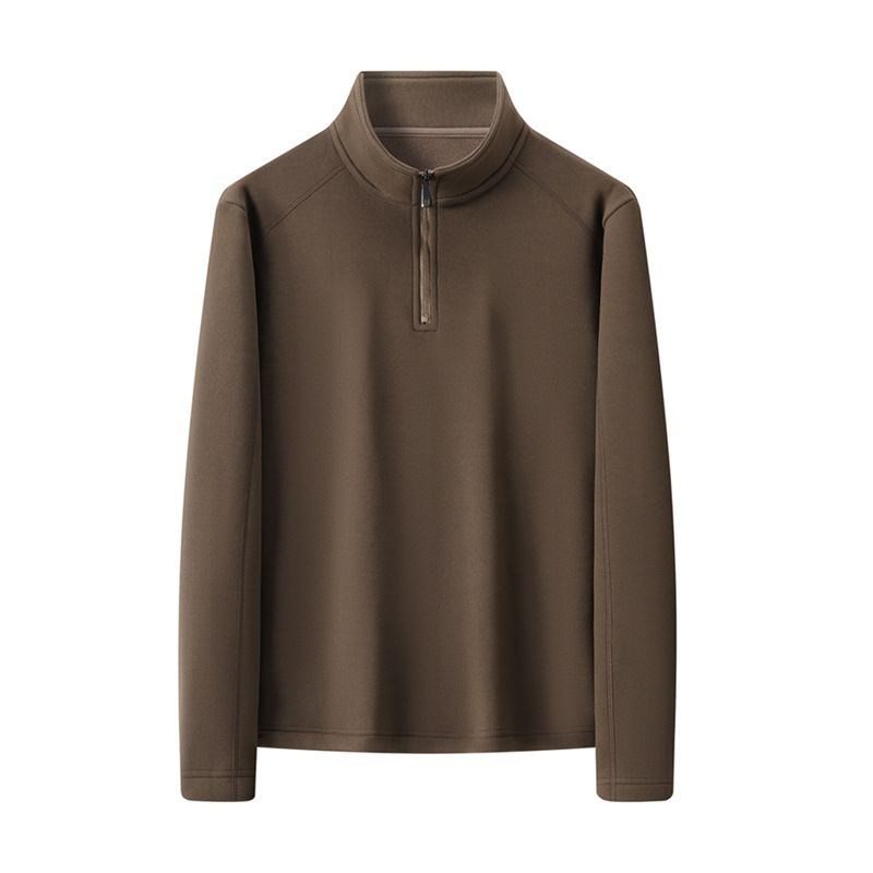 Men's Clothing Men's Fleece-Lined Hooded Sweatshirt – Warm & Cozy Long-Sleeve Pullover With Sherpa Lining (Black, Coffee, Dark Gray)_viptrois.com