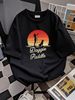 Doggie Paddle T-shirt Funny Saying Vintage Retro Cool Graphic Tee Gift For Dog M Designer Clothes Stylish Slightly Soft Summer Fashion Unisex_viptrois.com