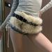 D.I.A Rabbit Fur Belt Ins Super Popular Belt Fur Tassel Fashion Belt_viptrois.com