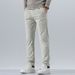 Men's Brushed Corduroy Pants – Slim Straight Casual Trousers For Business & Leisure (28-38, Black/Light Gray/Khaki/Beige, Wrinkle-Resistant)_viptrois.com
