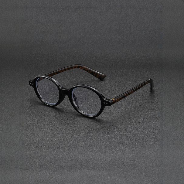 Old Money Style Temperament Oval Small Frame Glasses Plain Face Artifact Small Face Amber Rough Edge Anti Blue Light Reading Glasses T1381_viptrois.com