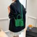 Felt Diamond Pattern Solid Color Small Square Handbag Three Piece Mother And Child Bag 2023 Popular Shoulder Messenger Casual Women's Bag_viptrois.com
