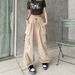Men's Clothing Women's High Waisted, Slimming Cargo Pants, New Spring/summer Style, Versatile, Loose, Straight Leg, Floor Length Trousers._viptrois.com