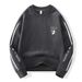 "Men's Fleece-Lined Hoodie – Thick & Warm Winter Pullover, Oversized Streetwear Style, Trendy Round Neck Sweatshirt For Teens & Young Adults_viptrois.com