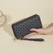Wallet Card Cases Men's And Women's Long Wallet Fashionable Large Capacity Simple Windmill Print Pu Change Clutch Mobile Phone Bag_viptrois.com