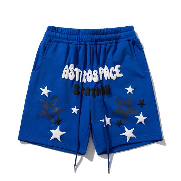 Men's Clothing retro star letter sports casual short men's summer sweatpants design four point basketball loose shorts_viptrois.com