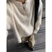Vintage Fried Dough Twists Design Sweater Henry Collar Loose Pullover Knit_viptrois.com