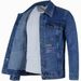 CT New Men's Denim Jacket Loose Fit Autumn Winter High-end Washed Workwear Turn-down Collar Stylish Trendy Top_viptrois.com