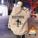Pure Pure Pullover Hooded Sweatshirt Men Spri Autumn 2024 New Fleece-Lined Jacket American High Street Print Trendy Brand_viptrois.com