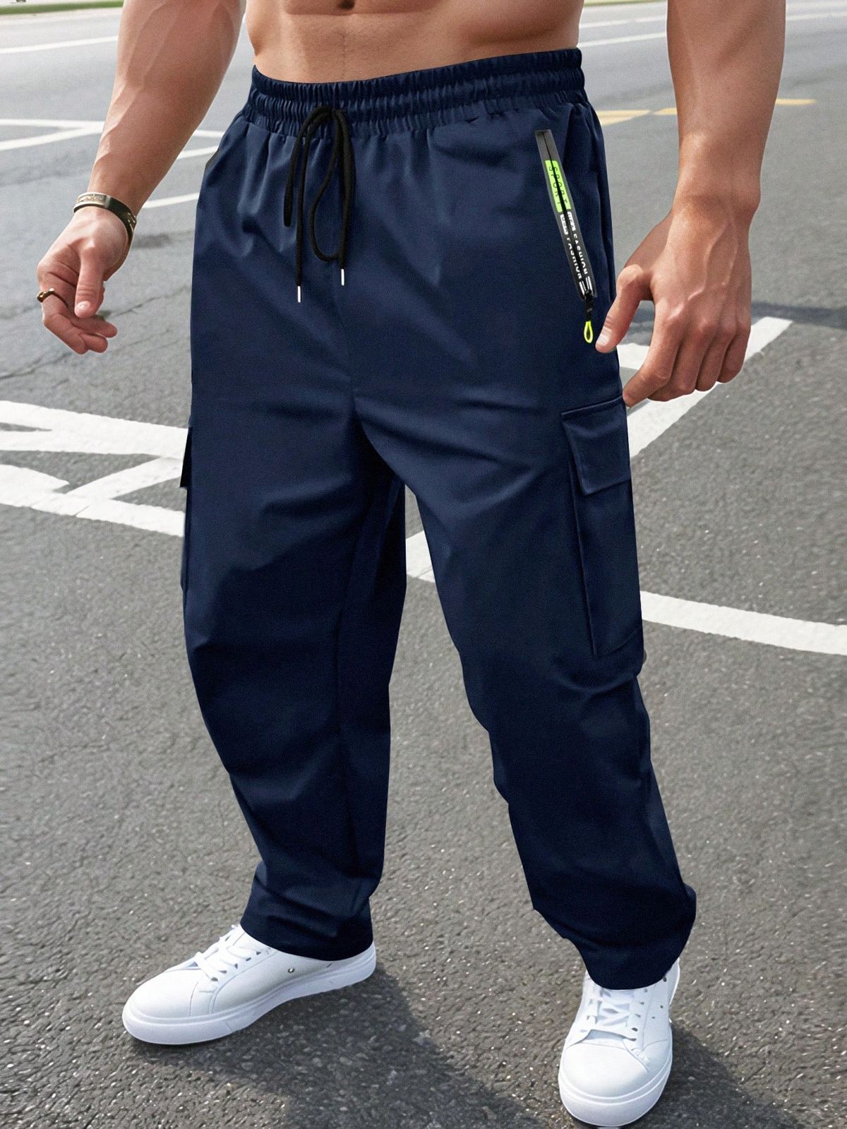 Men's Waterproof Windproof Cargo Pants - Outdoor Hiking Workwear Trousers With Breathable Fabric For All Seasons (Black, Grey, Green, Blue)_viptrois.com