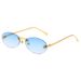 RETRO ROUND - Unisex Frameless Sunglasses (Vintage-Inspired Shades, Lightweight Metal Frame, Hot Seller)_viptrois.com