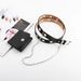 Punk Style Single Row Eyelet Hollow Belt With Chain And Versatile Pin Buckle_viptrois.com