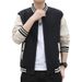 Pure 2022 Spring And Autumn New Men's Sports Casual Baseball Jacket Oversized Loose Youth Trendy Top With Printed_viptrois.com