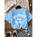 Kids’ Clothing Digital Bow Middle And Large Children's Loose Trendy Brand Round Neck Short Sleeved T Shirt Top Children's Clothing_viptrois.com