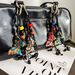 Bag Pendant Butterfly Bag Pendant, Trendy Tassel Keychain, Beaded Glass Woven Rope Bag Hanging_viptrois.com