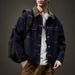 Fall Men's Jacket Lapel Denim Jacket Men's Fashion Youth Blue Fashion Brand Loose Primary Color Denim Top_viptrois.com